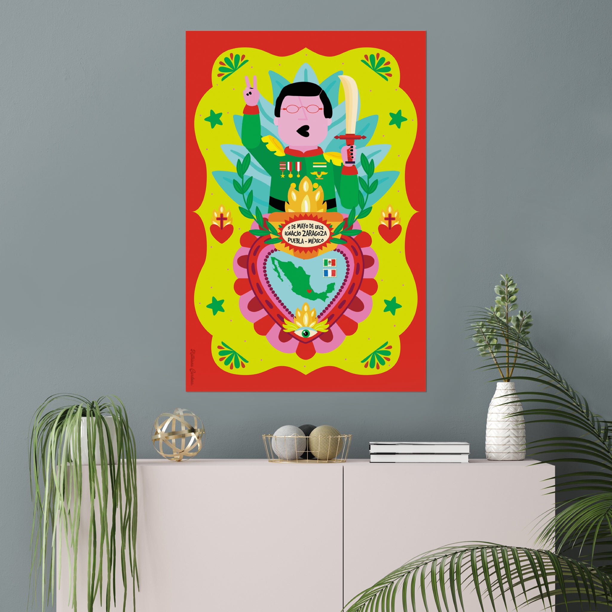 Giclée-Kunstdruck – 5 de Mayo – Ignacio Zaragoza
