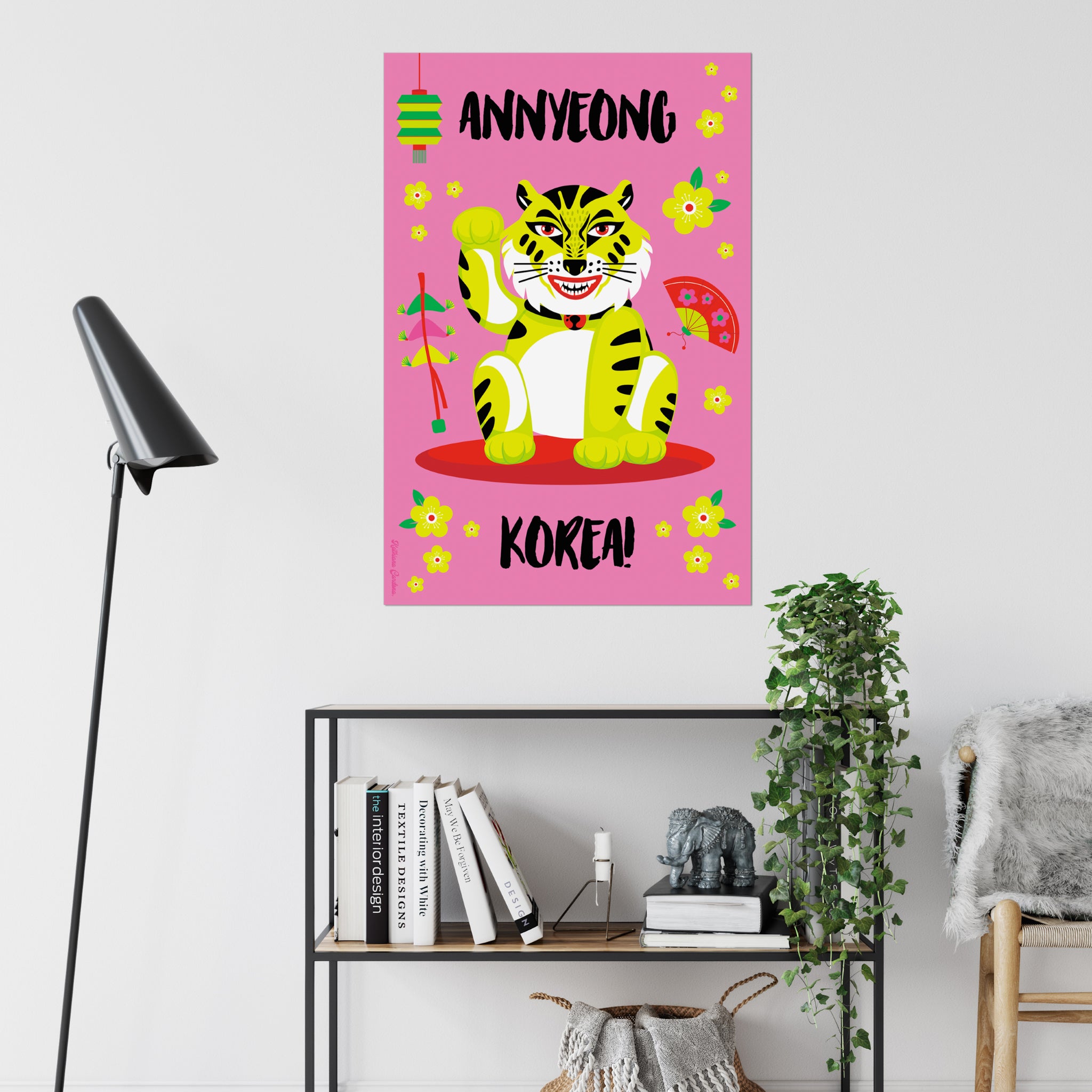 Giclée Fine Art Print - Anyeong Korea Lucky Tiger