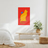 Giclée Fine Art Print - Coexistence red and orange