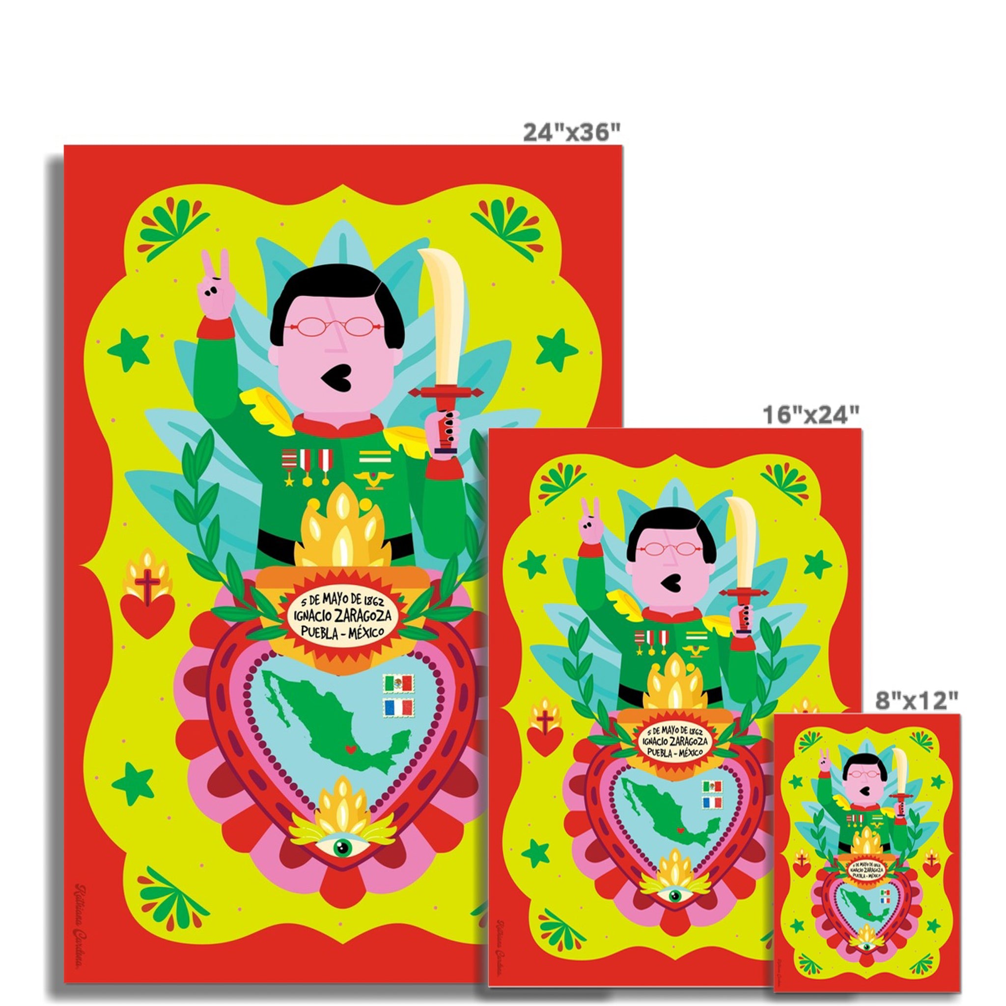 Giclée-Kunstdruck – 5 de Mayo – Ignacio Zaragoza
