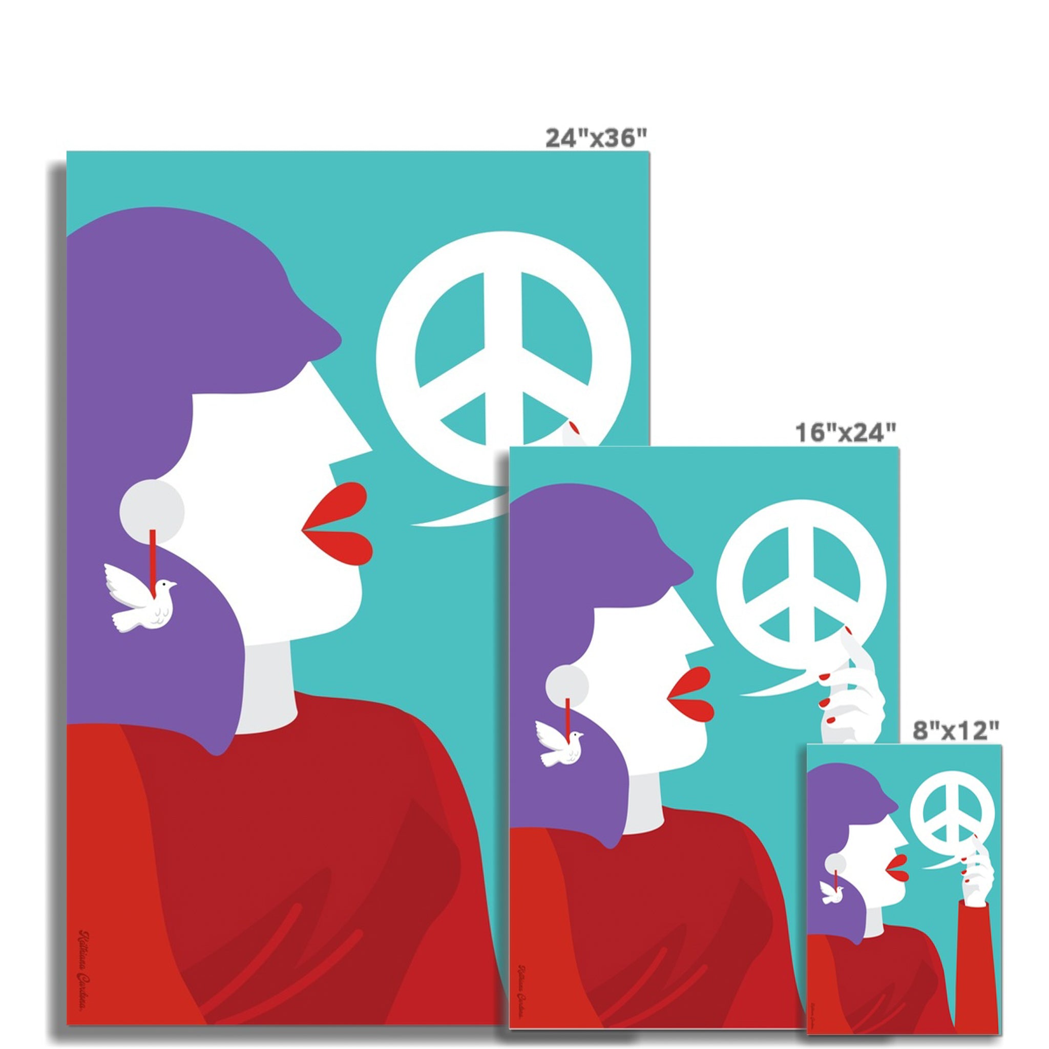 Giclée-Kunstdruck – Speak your Peace