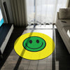 Runder Teppich Happy Face Muster grün/pistazie 