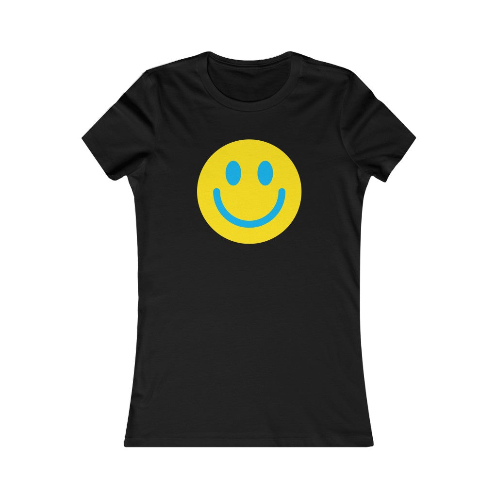 T-Shirt Damen Lieblings-T-Shirt Happy Face
