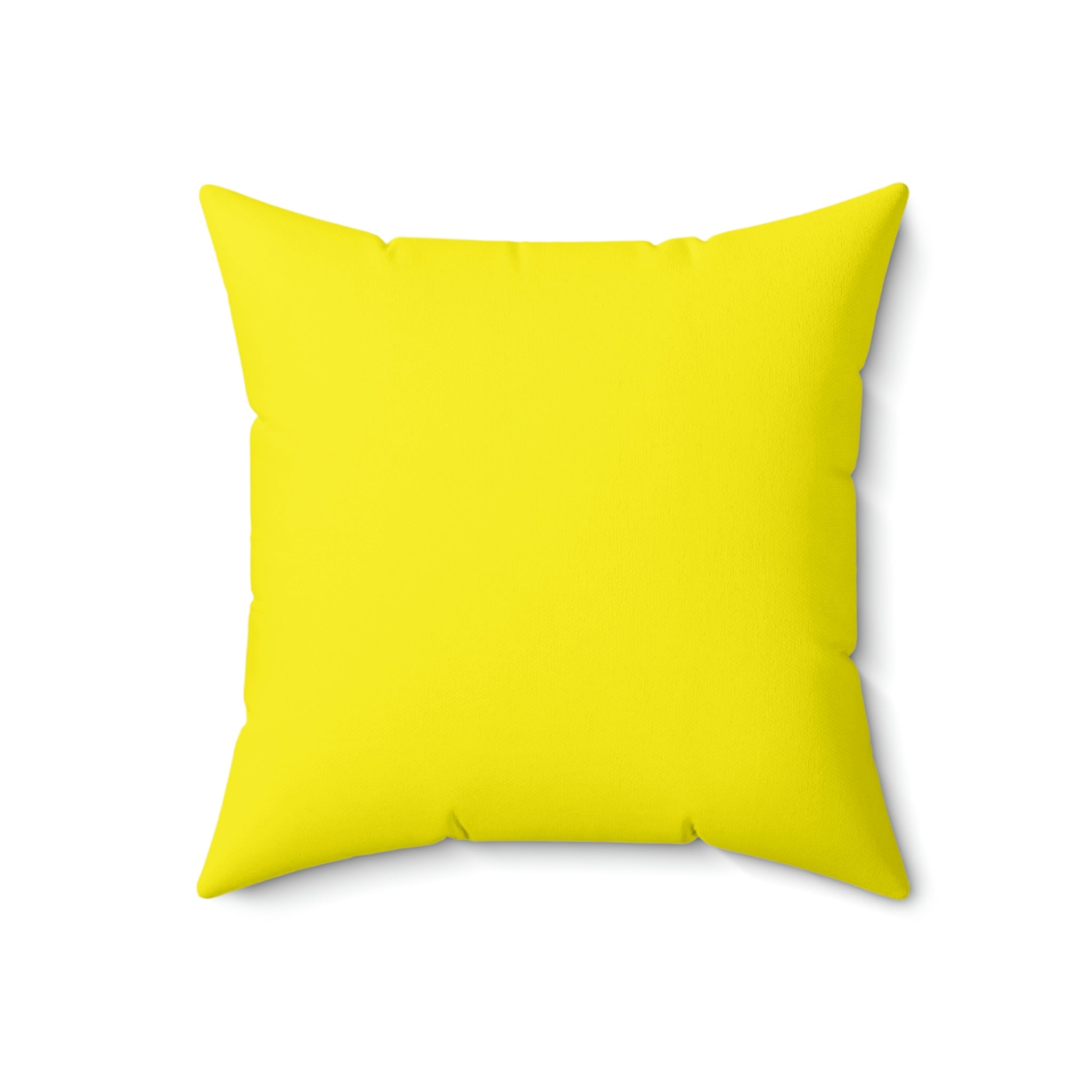 Spun Polyester Pillow Happy Face yellow pattern m