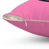 Spun Polyester Pillow Happy Face pink/pink