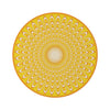 Load image into Gallery viewer, Round Rug Optical yellow