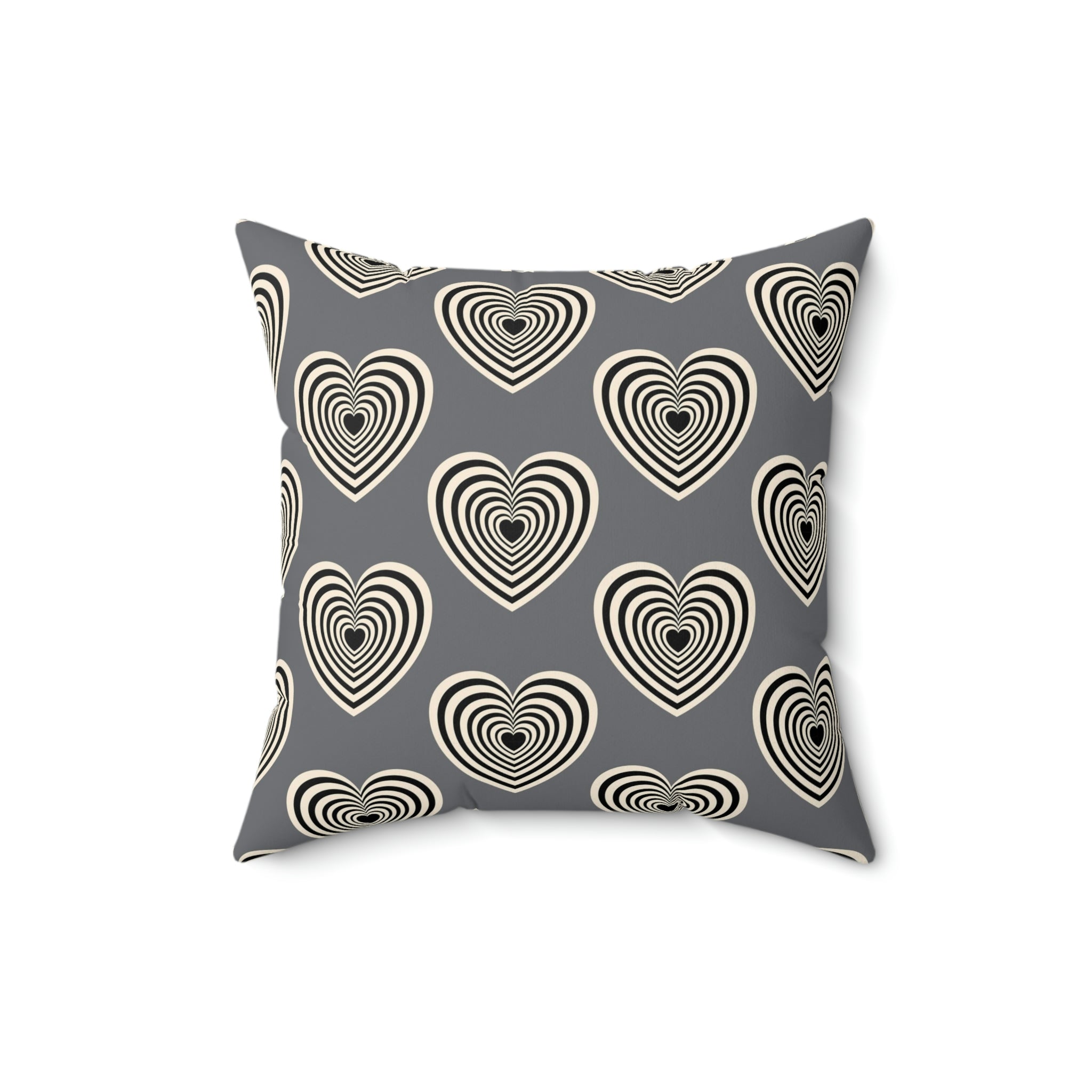 Love Spun Polyester Pillow Heart layer pattern