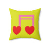 Load image into Gallery viewer, Love Spun Polyester Pillow love music note