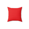 Love Spun Polyester Pillow red heart pattern