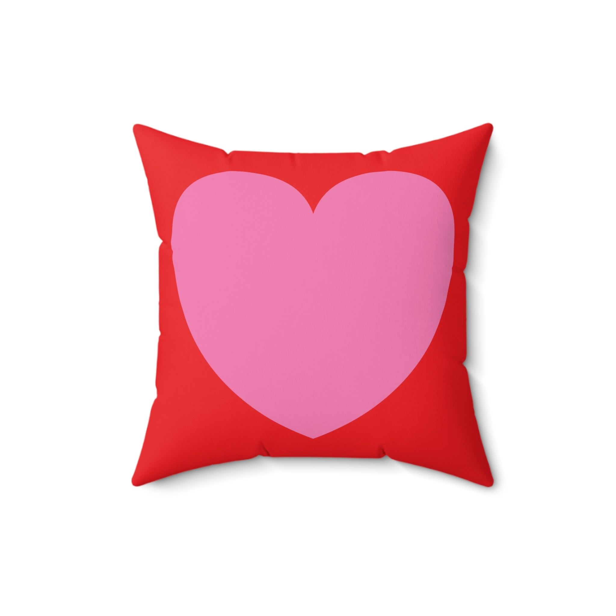 Love Spun Polyester Pillow pink heart