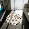 Round Rug Dots 2 grey