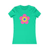 T-Shirt Damen Lieblings-T-Shirt Hippie-Blume