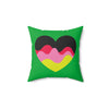 Load image into Gallery viewer, Love Spun Polyester Pillow Waves Heart
