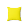 Laden Sie das Bild in den Galerie-Viewer, Gesponnenes Polyesterkissen Happy Face gelbes Muster m