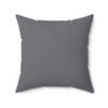 Polyester Pillow Happy Face dark grey pattern s