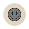 Runder Teppich Happy Face grau 