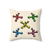 Load image into Gallery viewer, Spun Polyester Pillow Jacks rainbow 2