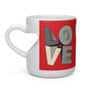Load image into Gallery viewer, Heart Shape Mug Layer Love 2 grey/red
