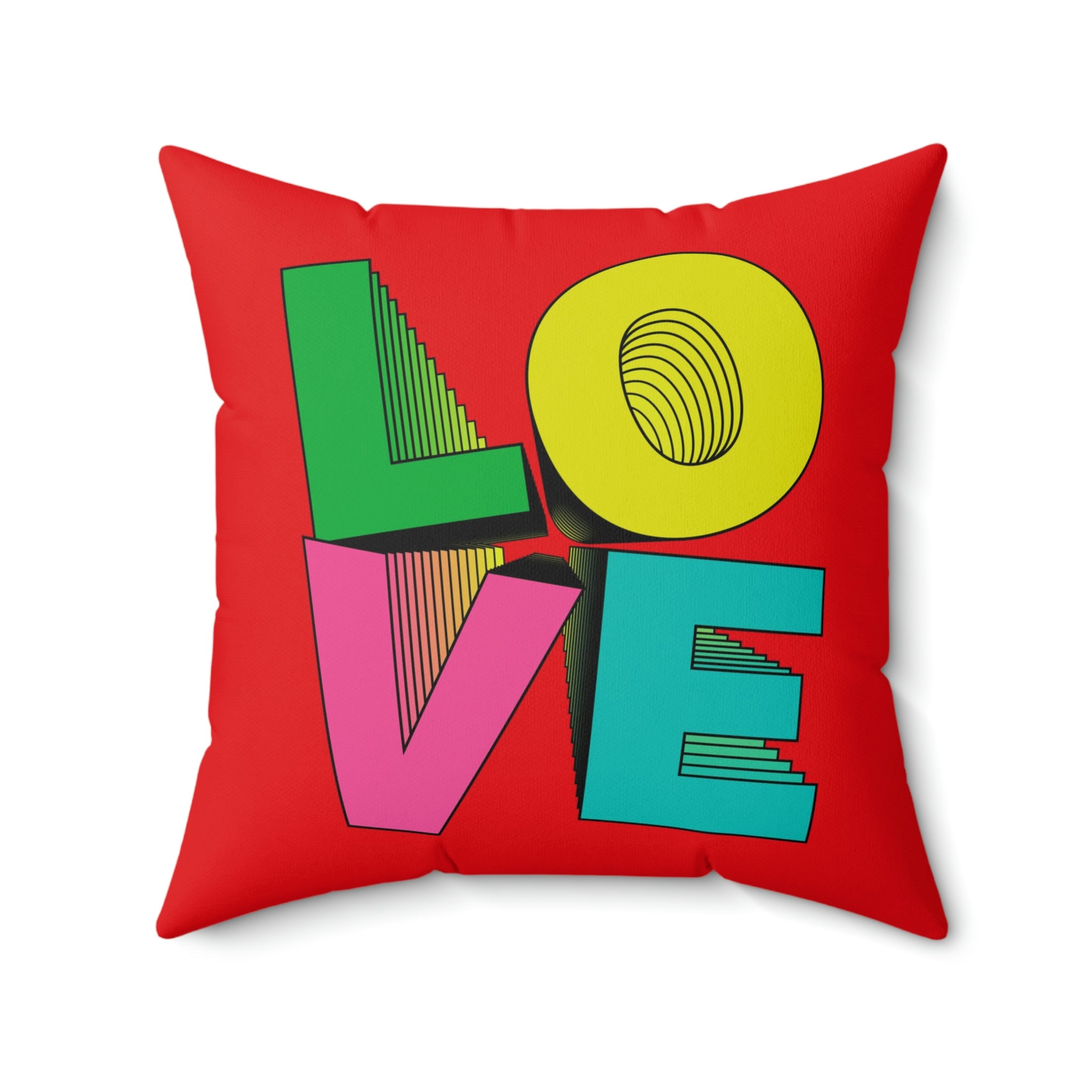 Love Spun Polyester Pillow Echo Love 2