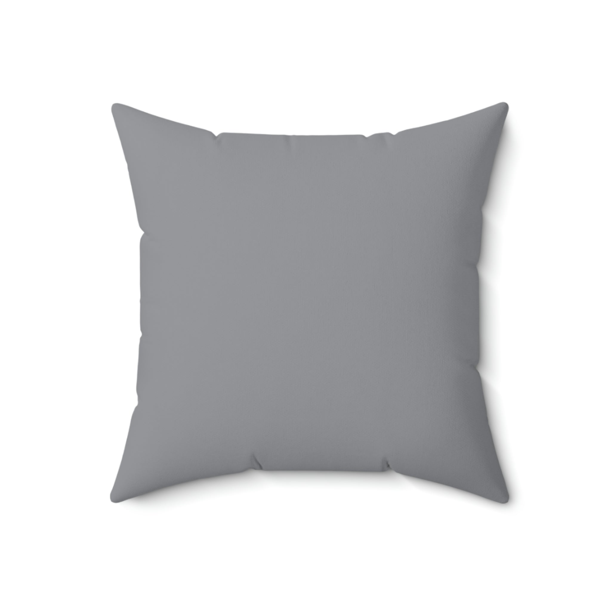 Spun Polyester Pillow Happy Face off white/grey