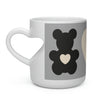 Heart Shape Mug Teddy Bear black