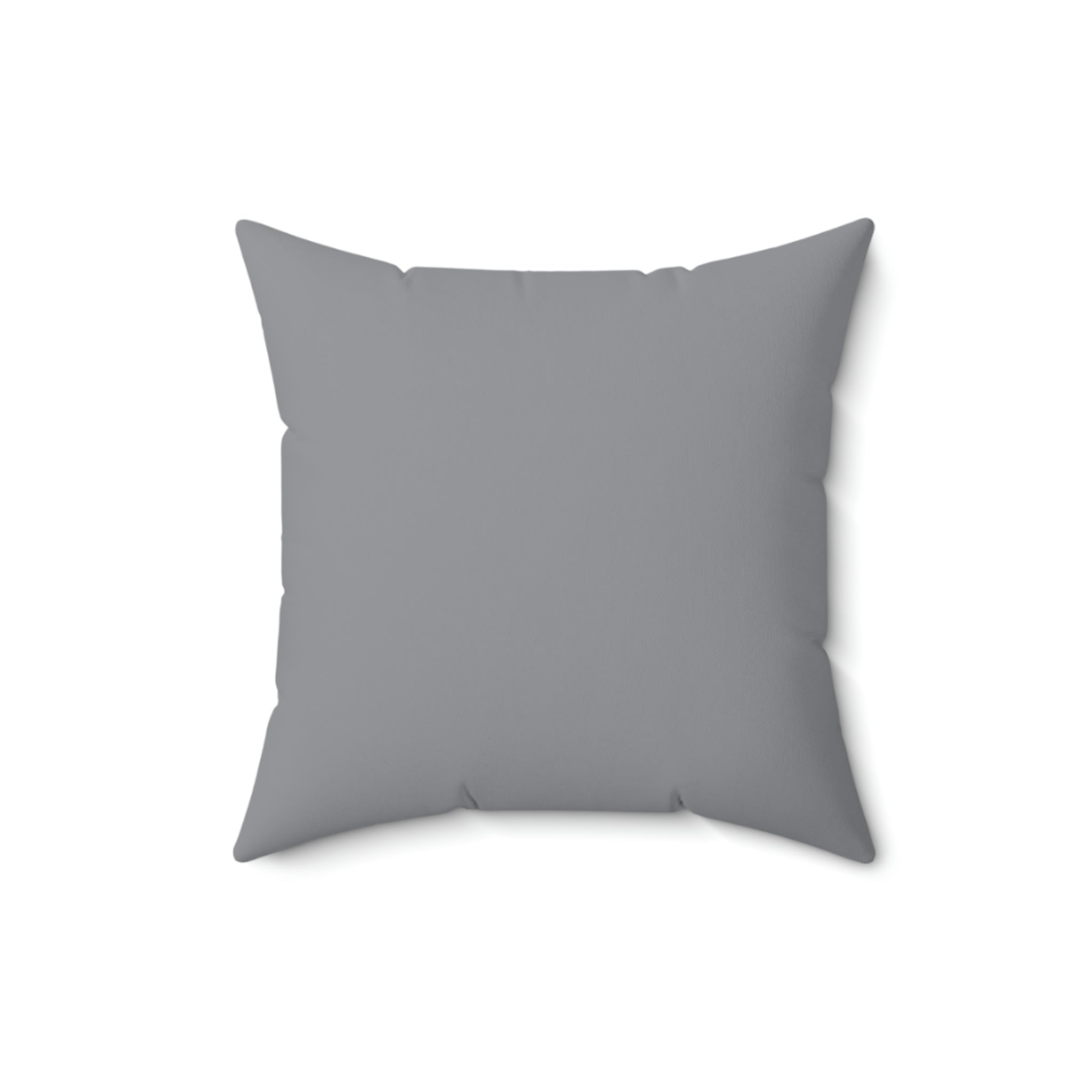 Spun Polyester Pillow Happy Face off white/grey