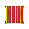 Load image into Gallery viewer, Premium Pillow Cat dots stripes V Red