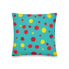 Load image into Gallery viewer, Premium Pillow Cat dots teal