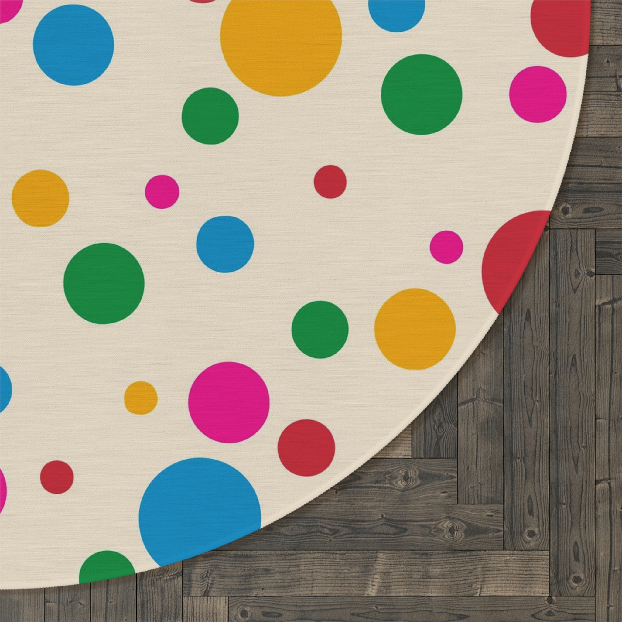 Runder Teppich Dots 2 Farben 