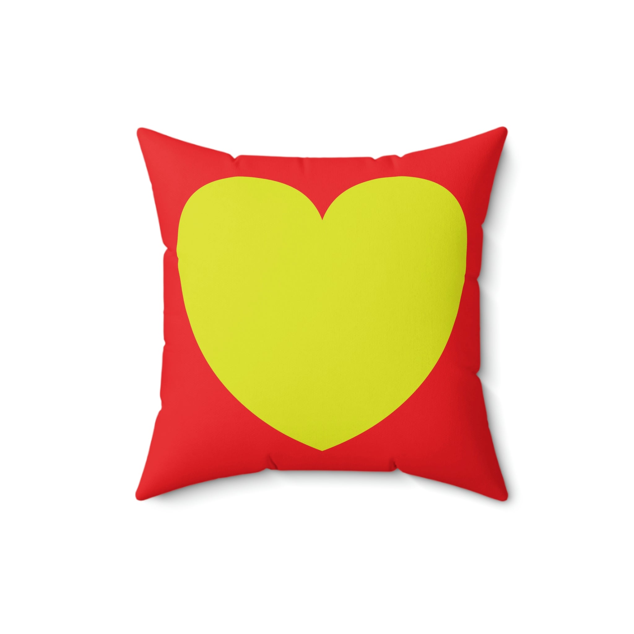 Love Spun Polyester Pillow pistachio heart