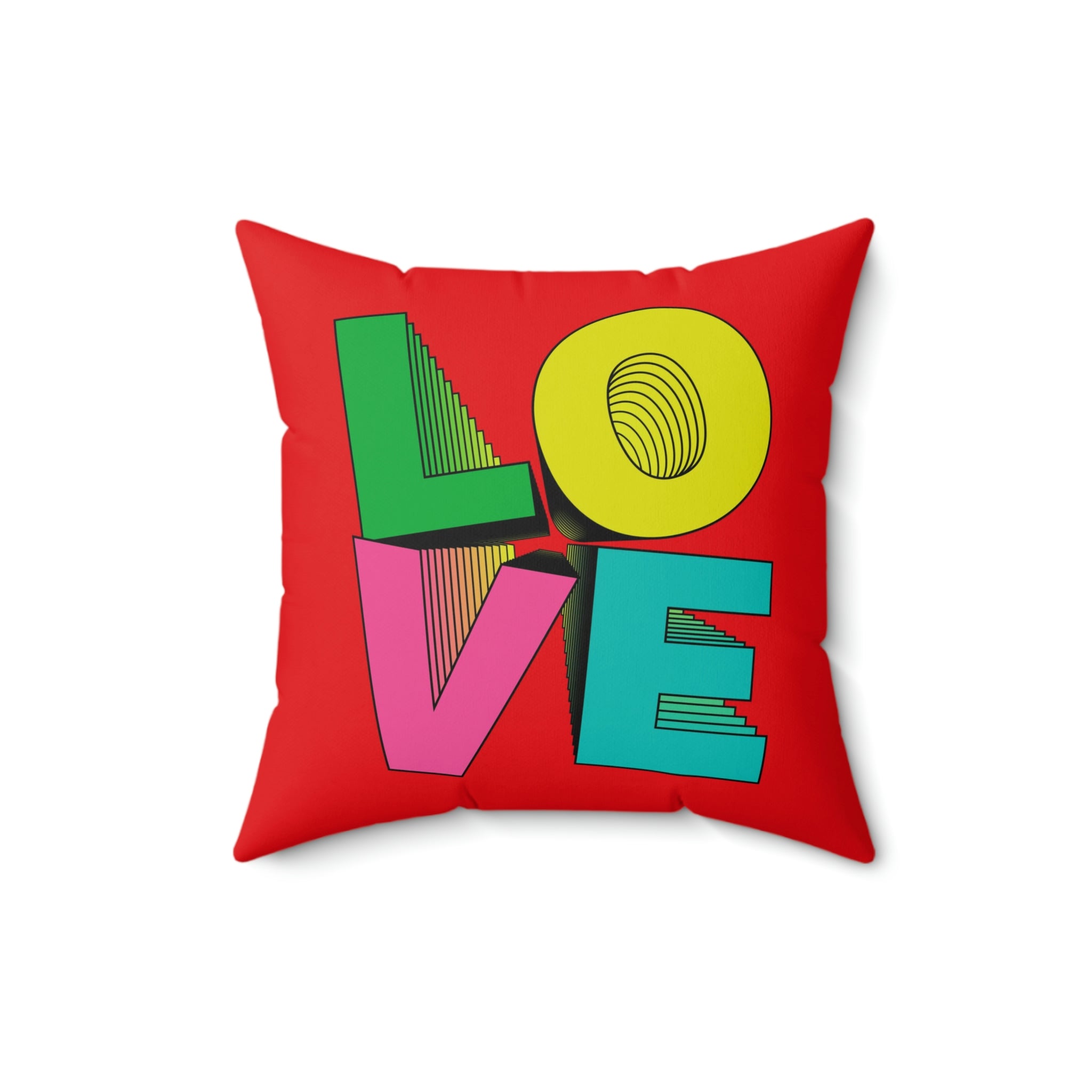 Love Spun Polyester Pillow Echo Love 2