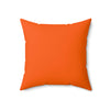 Laden Sie das Bild in den Galerie-Viewer, Kissen aus gesponnenem Polyester Happy Face blau/orange