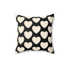 Load image into Gallery viewer, Love Spun Polyester Pillow Heart off white pattern
