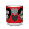 Laden Sie das Bild in den Galerie-Viewer, Herzförmige Tasse Layer Amor 1 schwarz/rot 