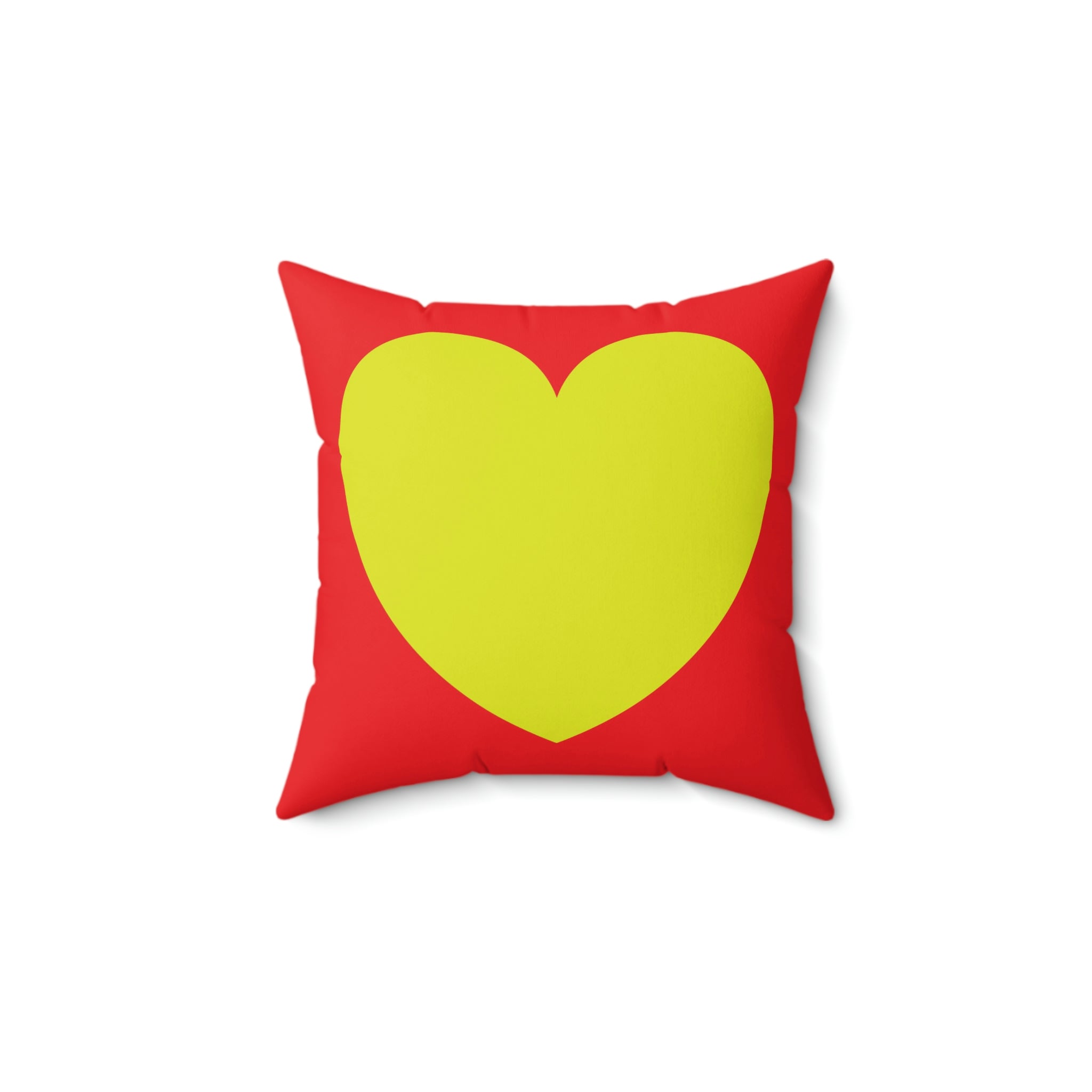 Love Spun Polyester Pillow pistachio heart