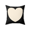 Load image into Gallery viewer, Love Spun Polyester Pillow Heart off white