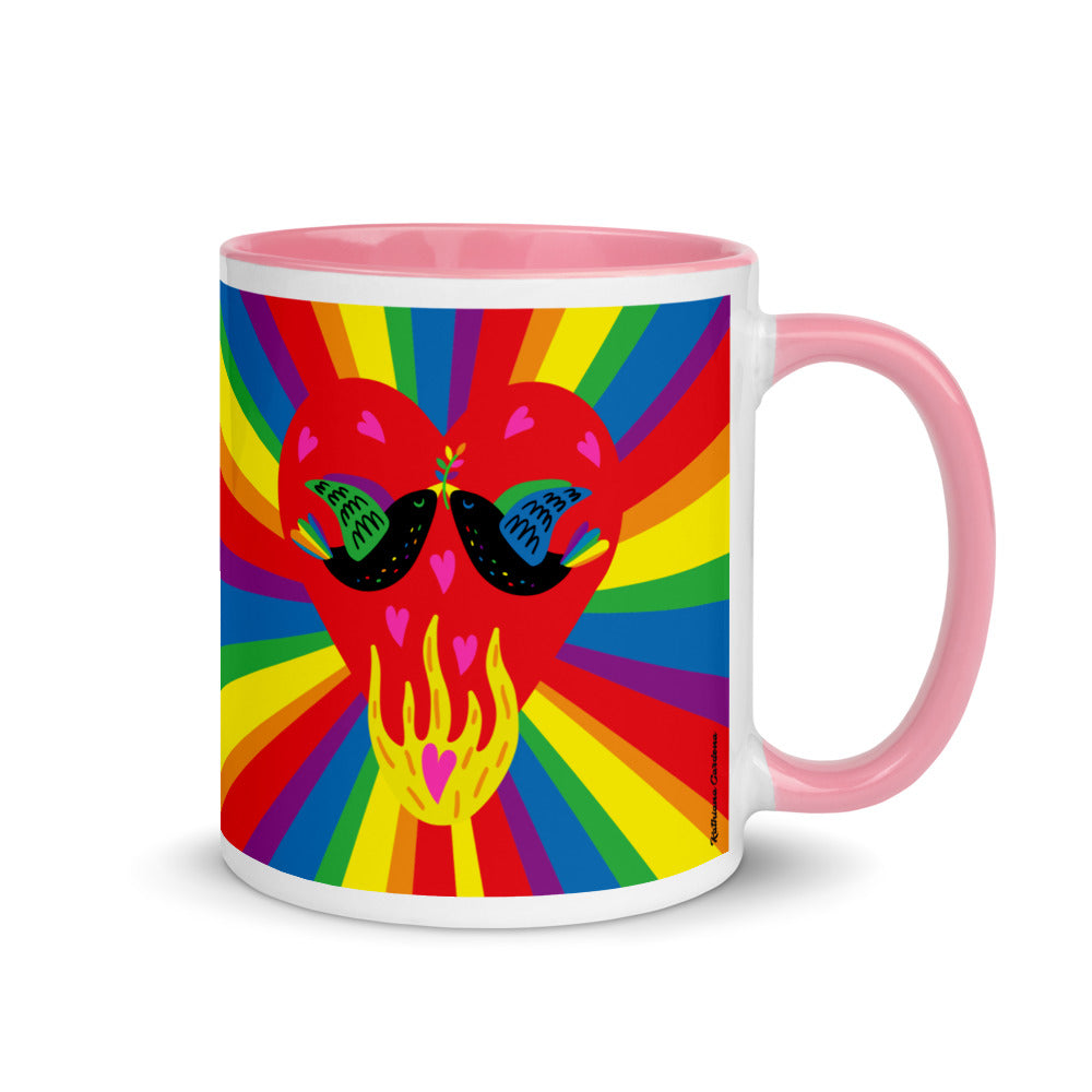 Mug with Color Inside Love GGBTI Personalized