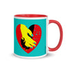 Mug with Color Inside Tolerance Heart Personalized